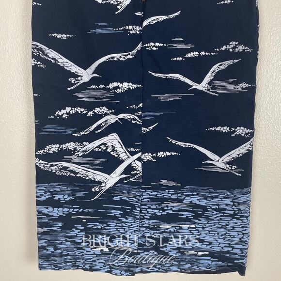 Rare Bird Pattern Pencil Skirt ASO Lorelai Gilmore Year In The Life Knee Length - Picture 8 of 8